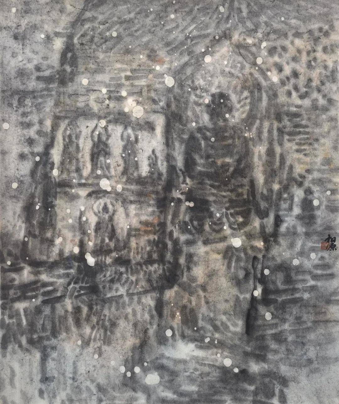 曹广《梦佛》：当山水遇见石窟，为何画佛不画“佛相”？