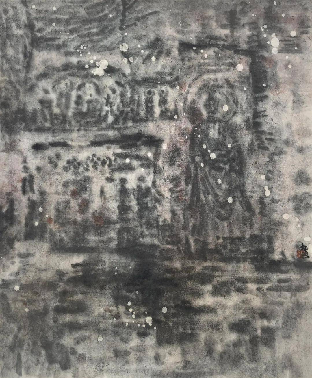 曹广《梦佛》:当山水遇见石窟,为何画佛不画“佛相”?