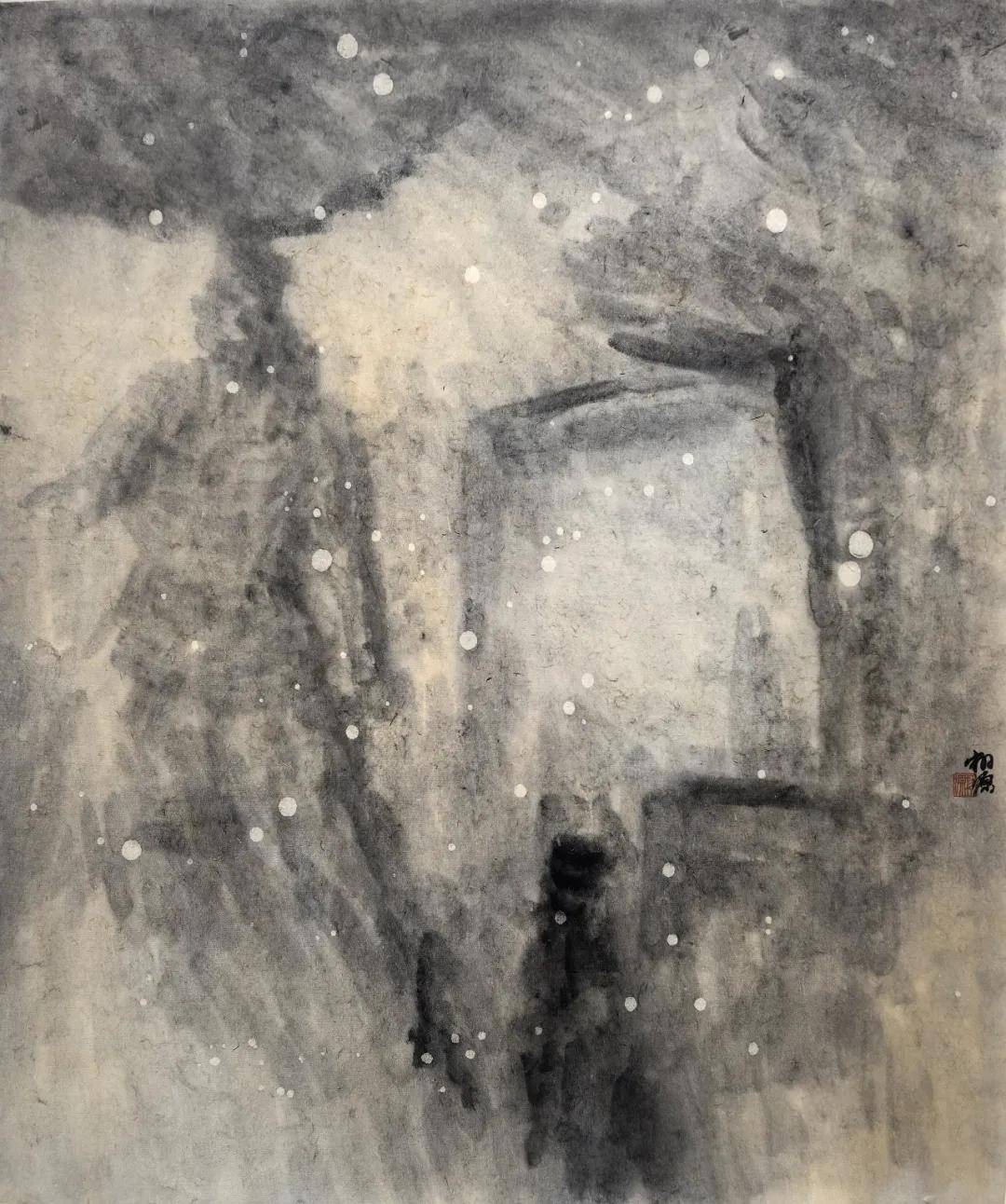 曹广《梦佛》：当山水遇见石窟，为何画佛不画“佛相”？