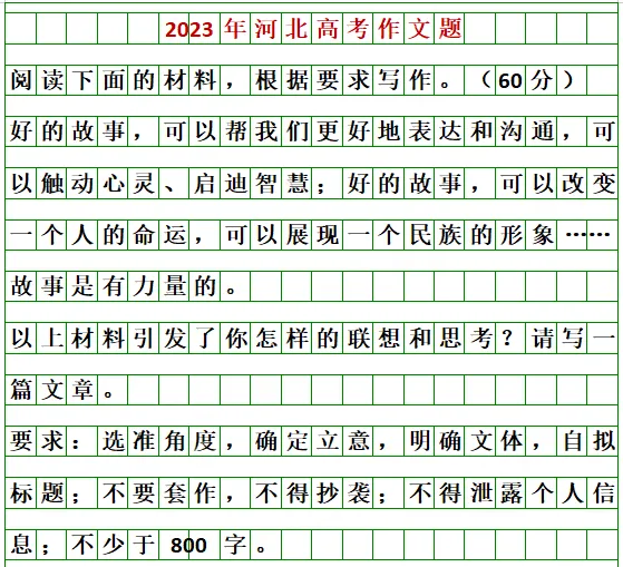 河北2026高考作文题出来啦！你会怎么写？