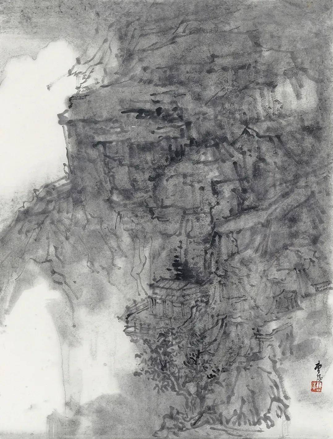 曹广“云游墨记”水墨个展在广州平行线美术馆举办