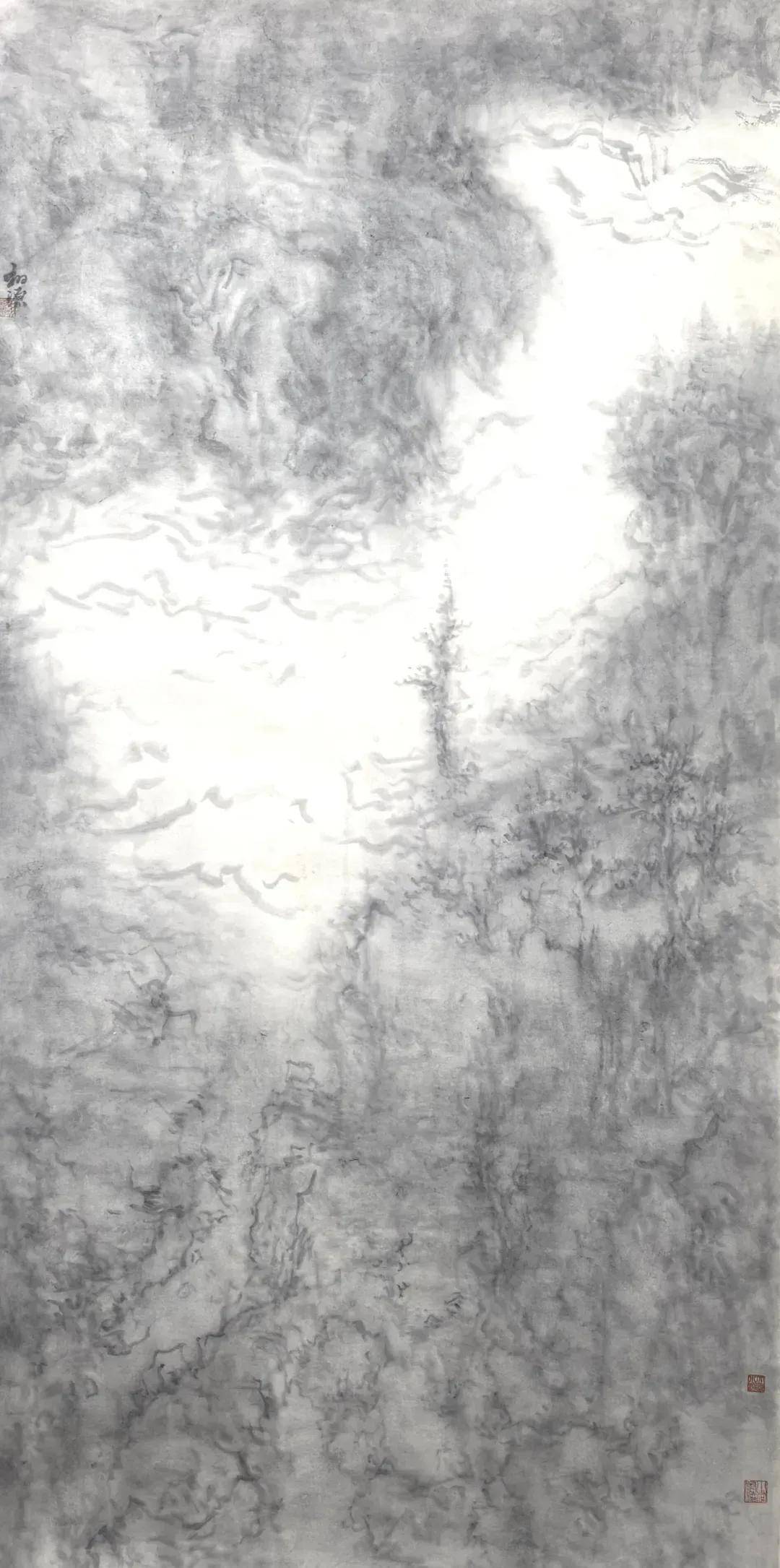 曹广“云游墨记”水墨个展在广州平行线美术馆举办