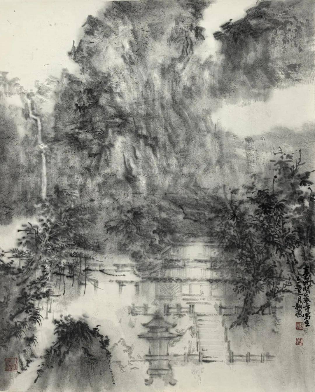 曹广“云游墨记”水墨个展在广州平行线美术馆举办