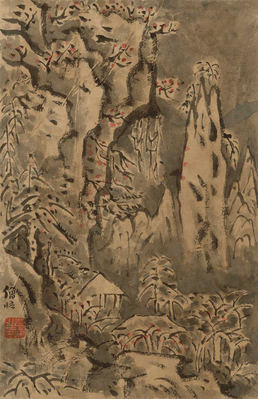 鲁九喜：临雪庄山水册