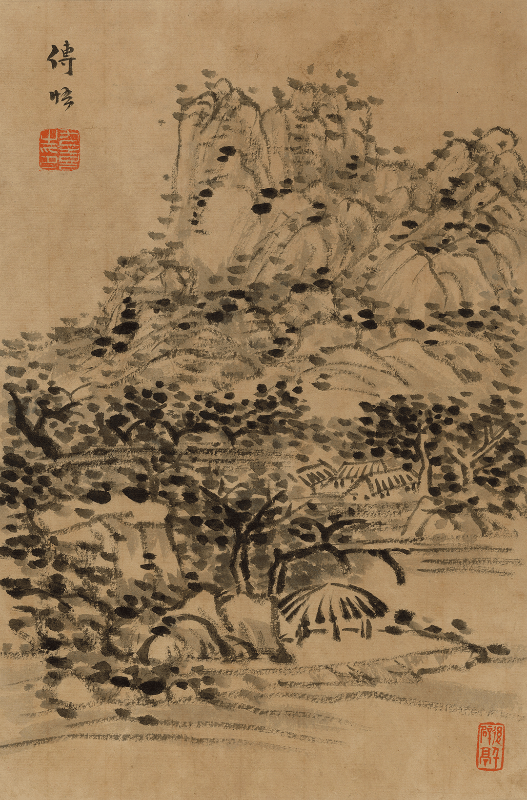 鲁九喜：临雪庄山水册