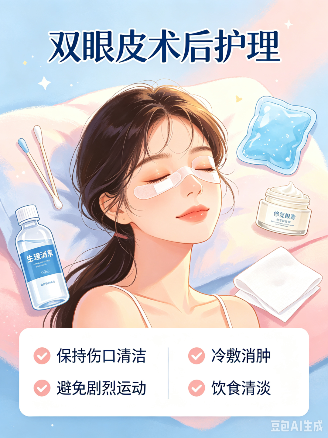 10年眼科护士的双眼皮术后护理清单:从冰敷到拆线,照着做不出错!
