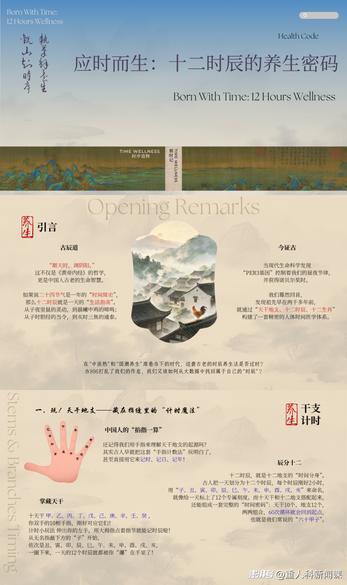 应时而生:十二时辰的养生密码