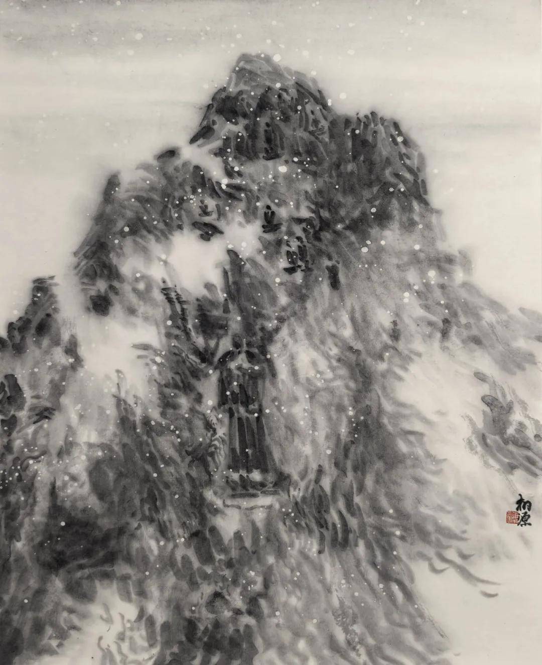 曹广执笔寻崖佛，一纸烟岚话巴蜀——石窟山水创作探析