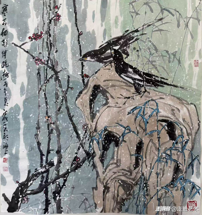 东方诗学——朱法鹏花鸟画