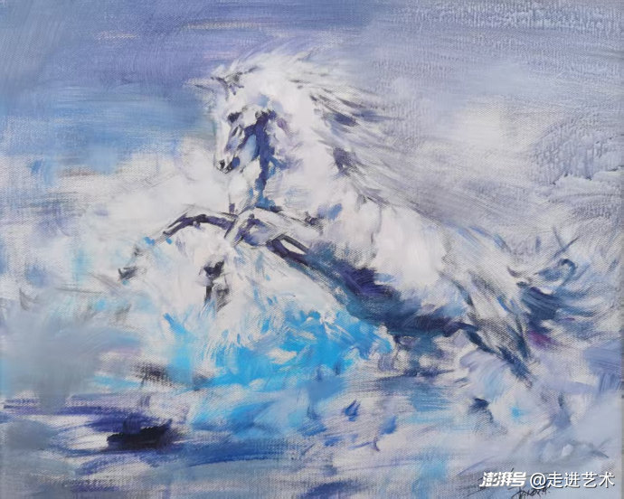 骏骨神风——油画家赵成荣笔下的马