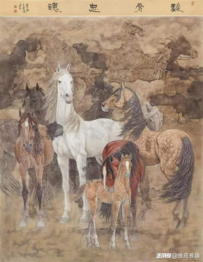 作品赏析|丹青绘骏骨,笔墨写山河,画家王来蓬作品欣赏