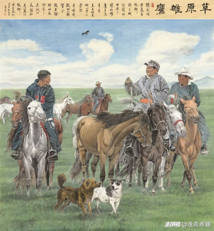 作品赏析|丹青绘骏骨,笔墨写山河,画家王来蓬作品欣赏