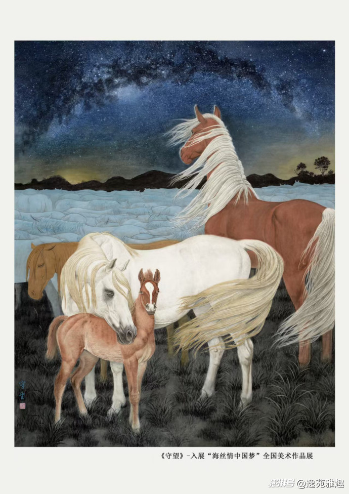 作品赏析|丹青绘骏骨,笔墨写山河,画家王来蓬作品欣赏