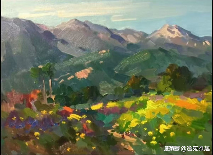 作品赏析｜以笔为舟，揽尽山河万象，画家张殿强作品欣赏