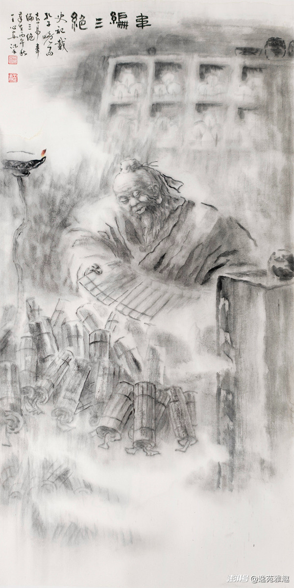画作赏析｜笔墨绘圣迹，丹青叙儒风——王心安先生画作欣赏