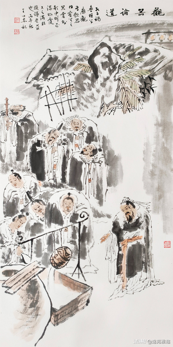 画作赏析｜笔墨绘圣迹，丹青叙儒风——王心安先生画作欣赏