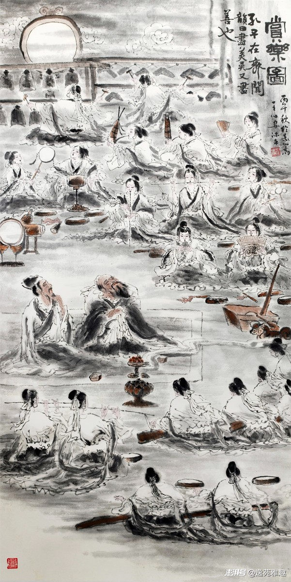 画作赏析｜笔墨绘圣迹，丹青叙儒风——王心安先生画作欣赏