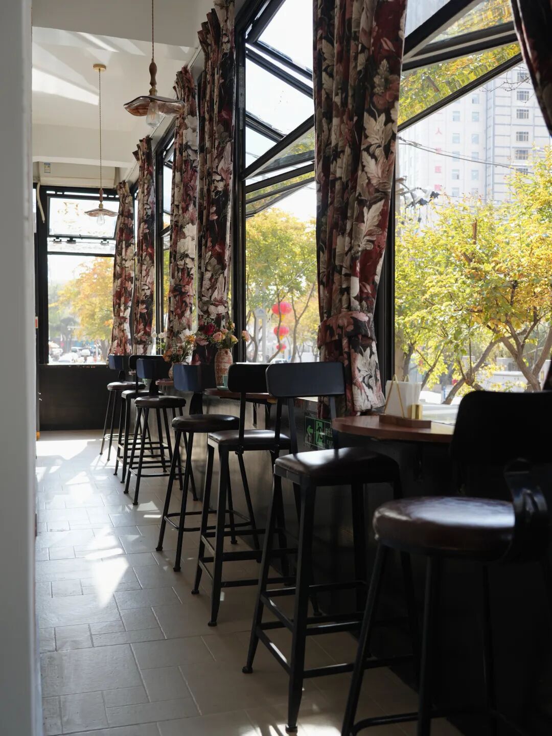 窗外是红叶，院里是鸽子，露台晒着太阳……在乌鲁木齐这5家店，坐着赏秋