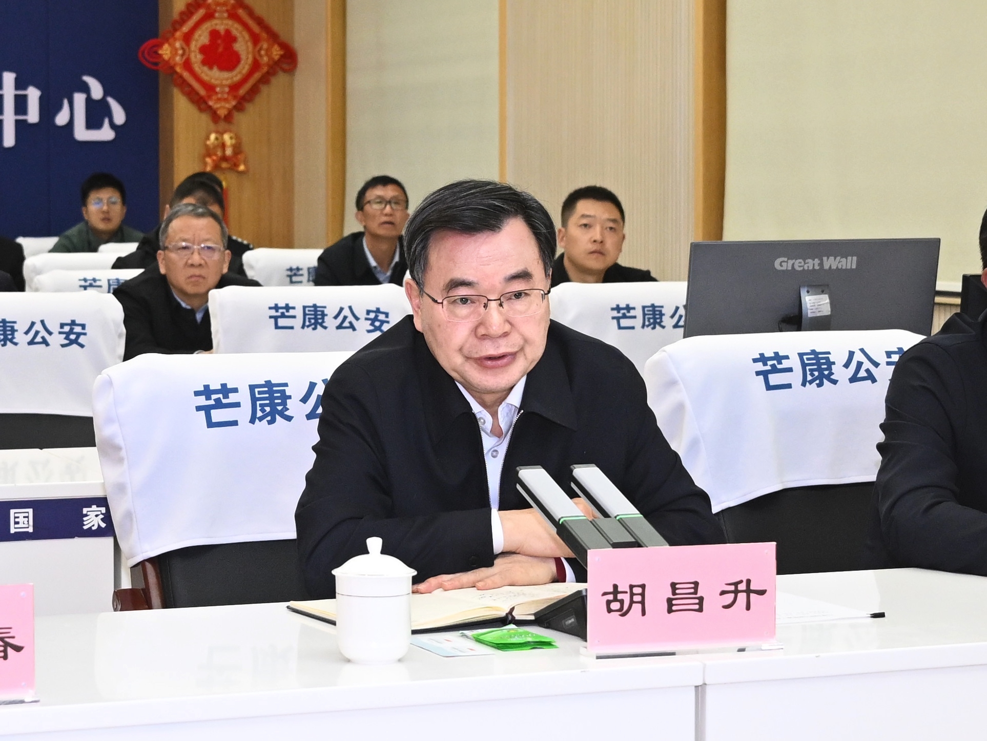 胡昌升视频调度极端雨雪天气防范应对工作