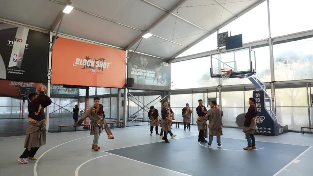 A modern, modular sports facility designed for diverse activities.