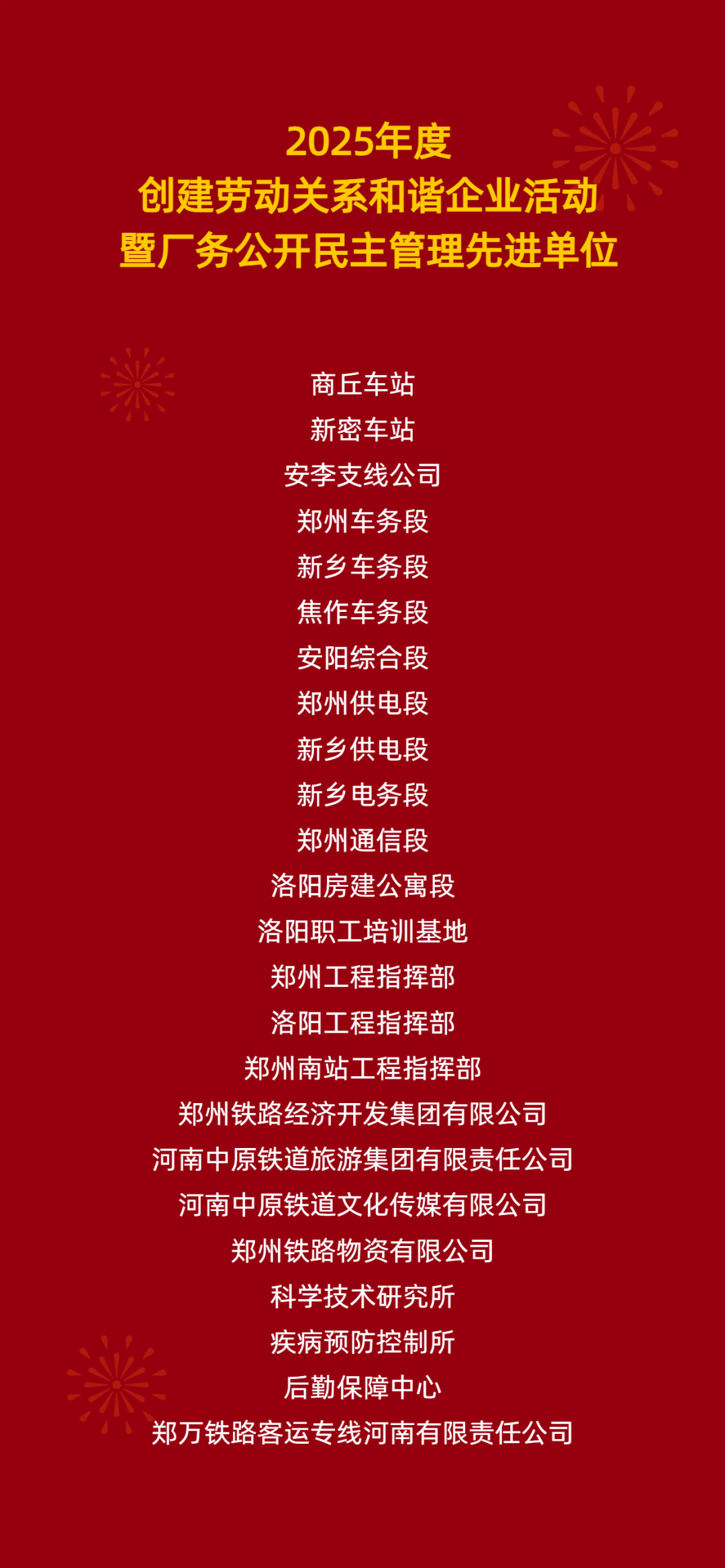 表彰名单揭晓!
