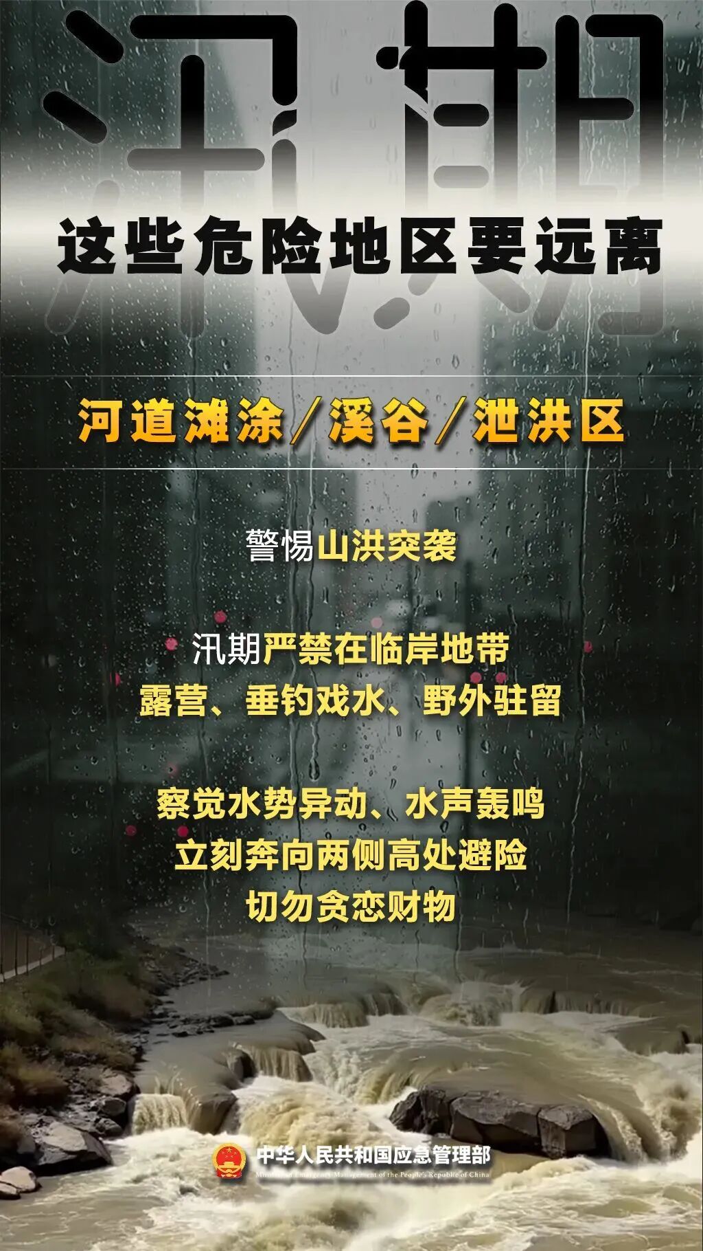 紧急提醒！汛期，这些危险地区要远离！