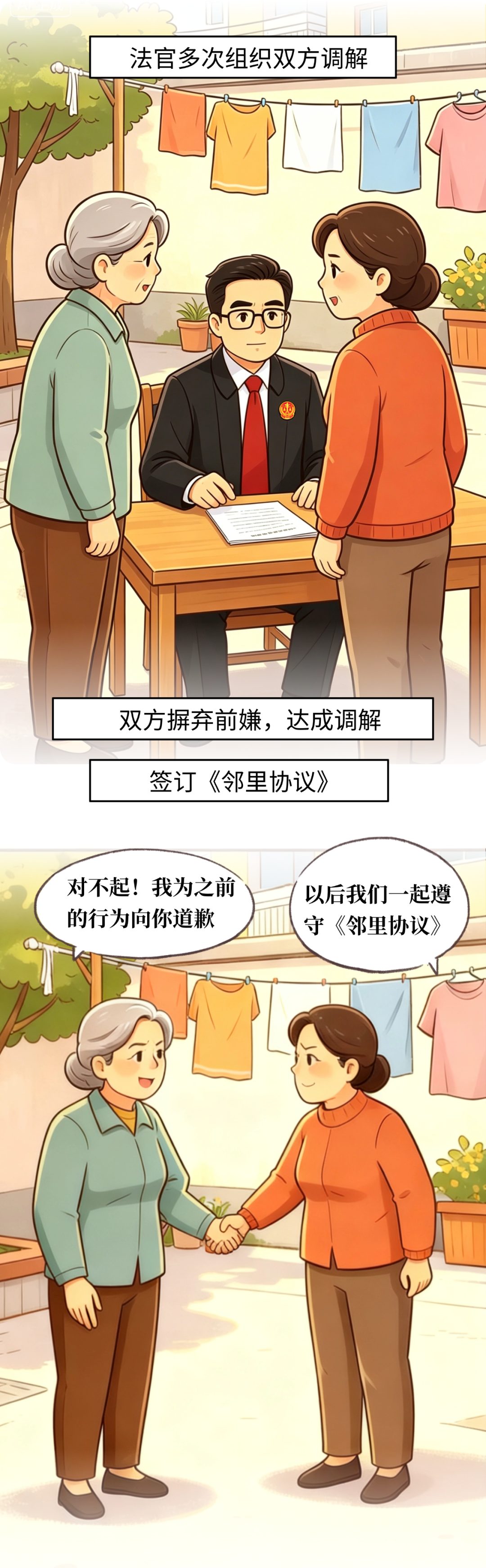 法润苗乡 | 邻里纠纷起波澜 司法调解促和谐
