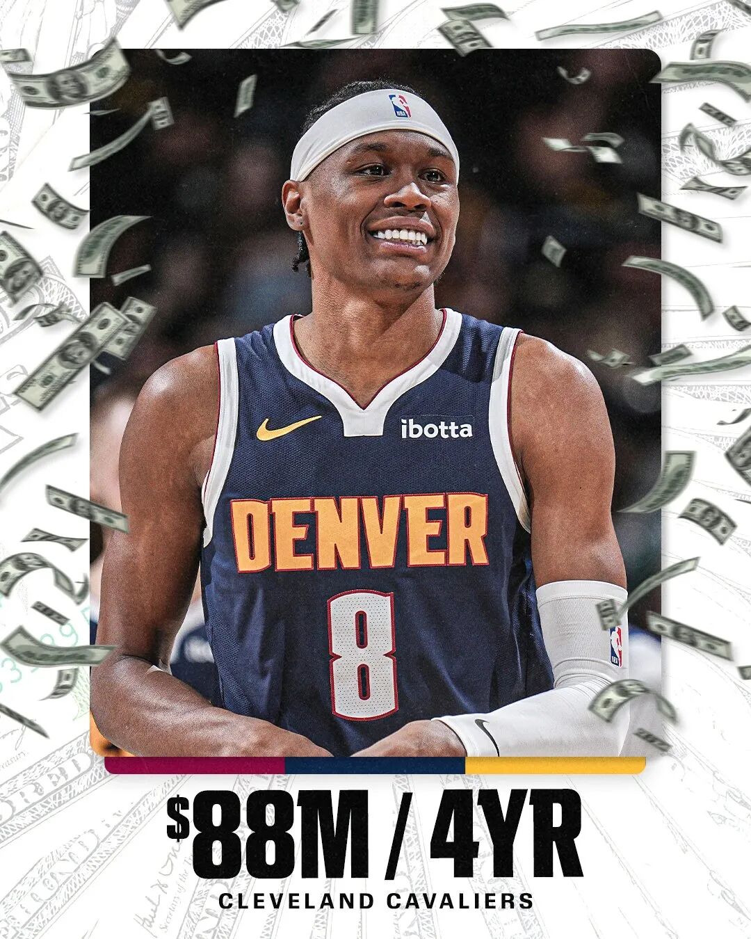 NBA多方交易达成！约基奇痛失年轻帮手！