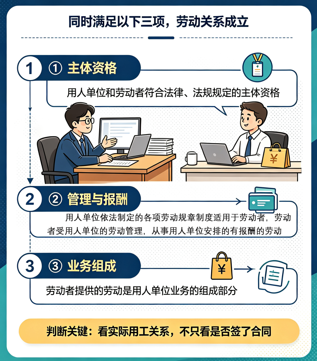 没有纸质劳动合同，构不构成劳动关系？
