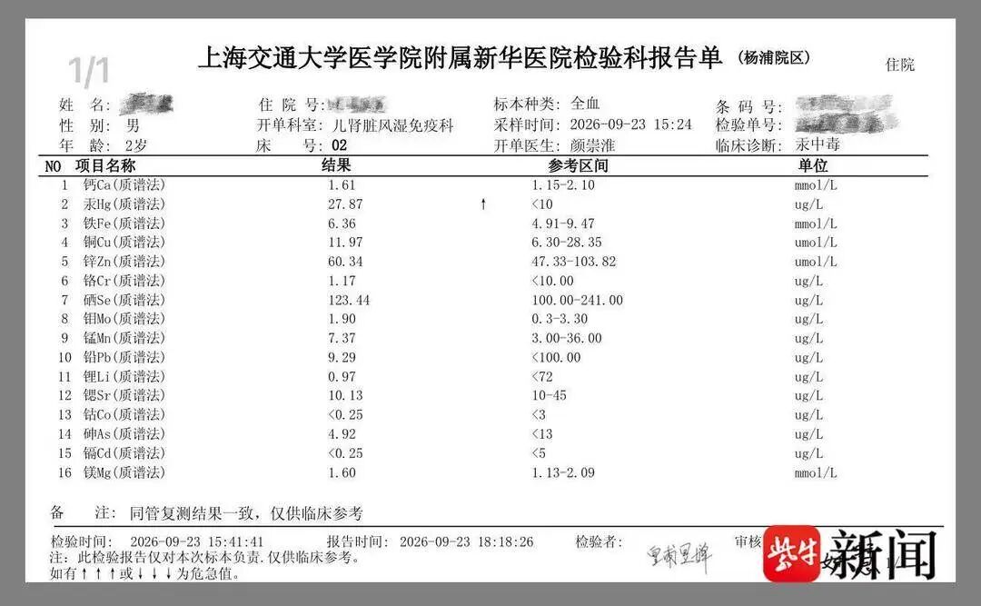 连吃8个月“儿童装”银鳕鱼，杭州2岁男童血汞升高住院；商家送检样品合格，涉事商品已下架；当地市监局回应