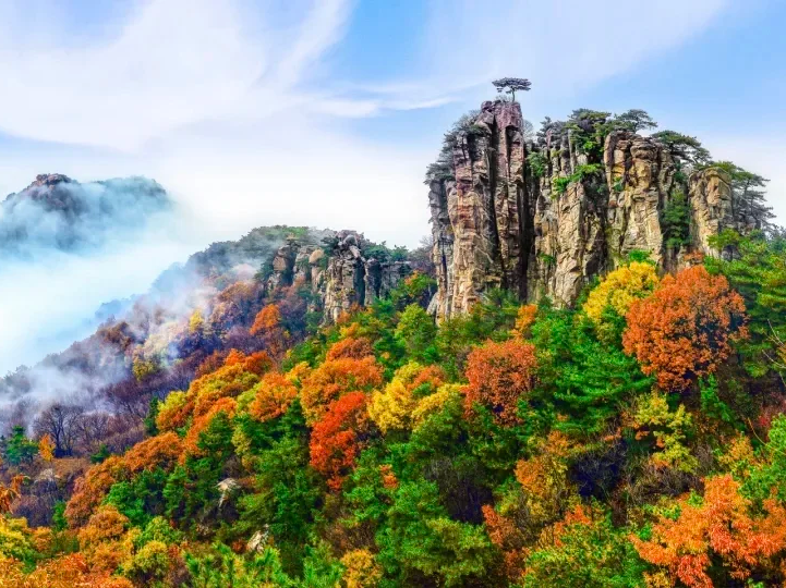 国庆假期，去山东看一场漫山红遍~
