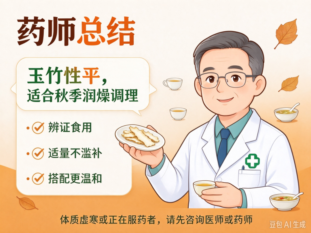 秋日润燥养生饮片——玉竹丨闵小卫说健康
