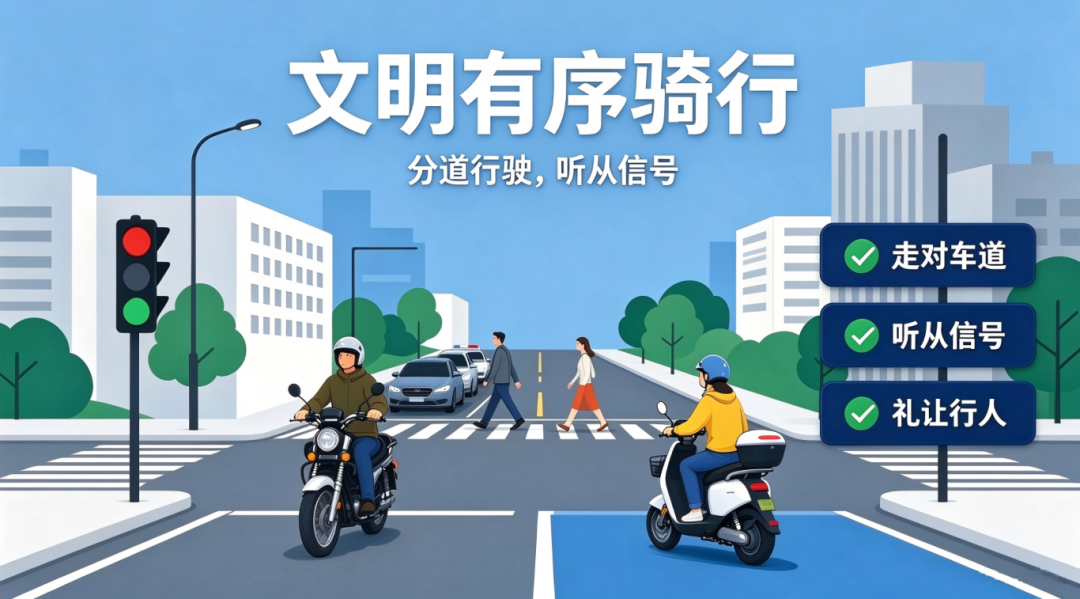 骑乘守安全，平安伴出行｜摩托车、电动车出行安全提示