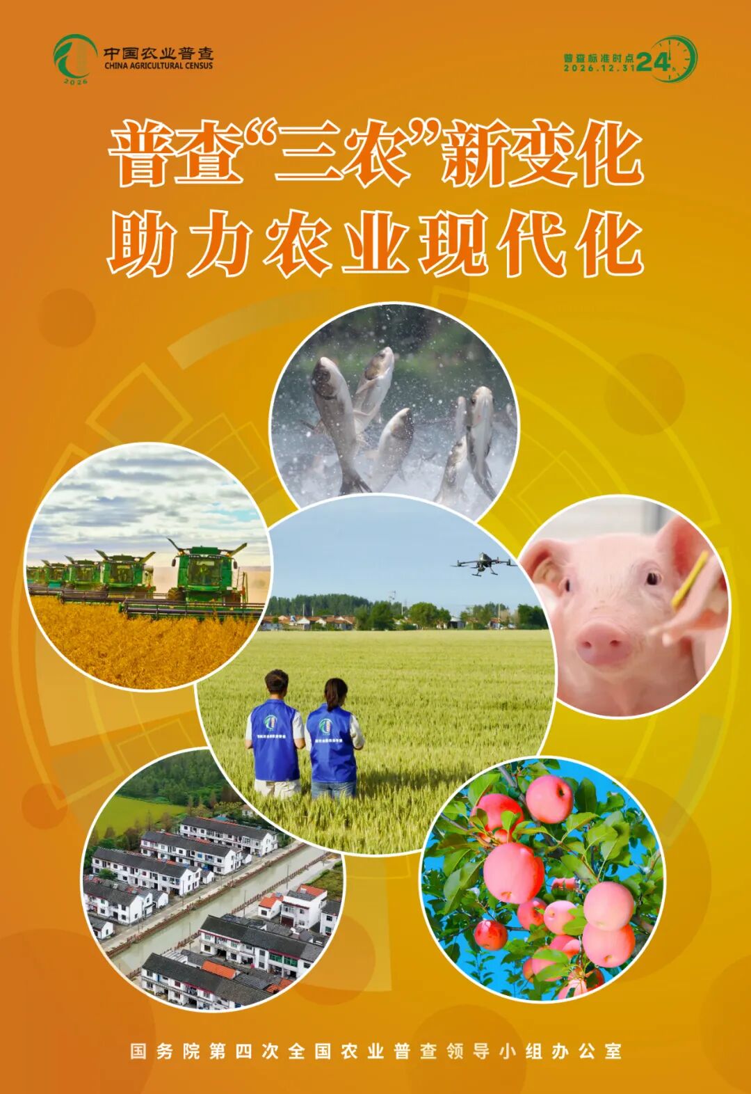 速看｜海报传声扩声势，农普聚力暖民心！第四次全国农业普查系列海报上线