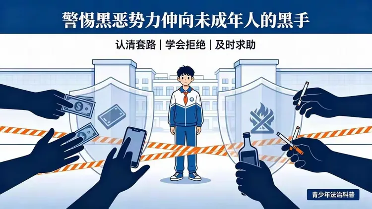 扫黑除恶丨小心！黑恶势力正在这样拉拢诱导未成年人