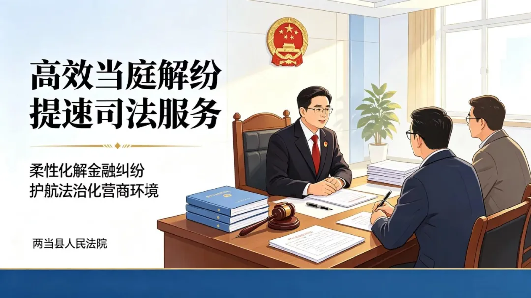 【优化营商环境】两当法院|高效当庭解纷 提速司法服务