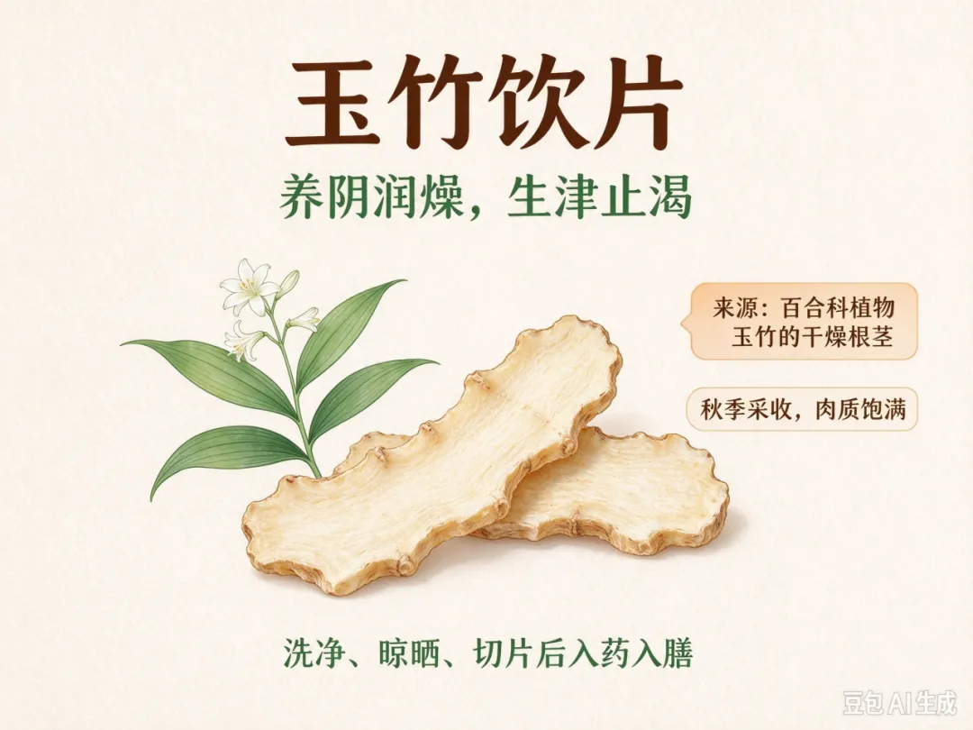 秋日润燥养生饮片——玉竹丨闵小卫说健康