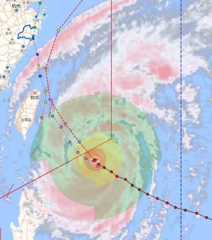超强台风“蔷琵”登陆台州沿海，可能性不完全排除！明起有大雨暴雨，局部大暴雨