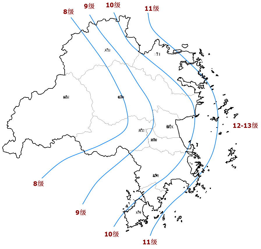 紧擦我市沿海，台风“蔷琵”大拐弯！台州人今天早点回家，最强降雨时段确定！市郊铁路所有列车明日停运