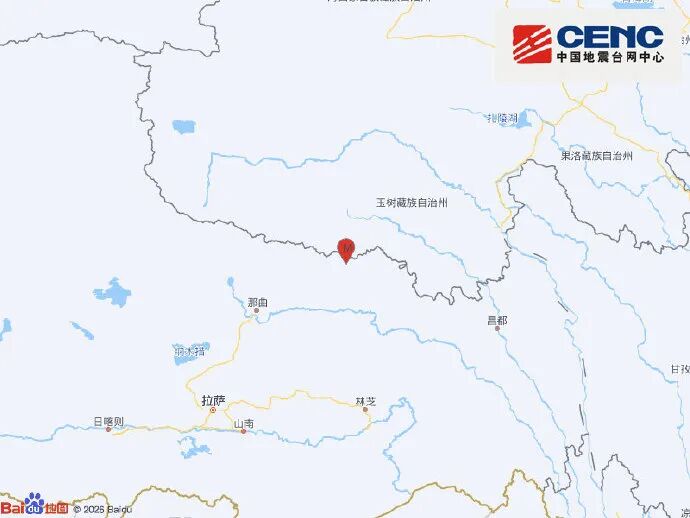 西藏那曲6分钟发生4次地震，最大5.7级，是此前7.0级地震余震，距主震震中约19公里