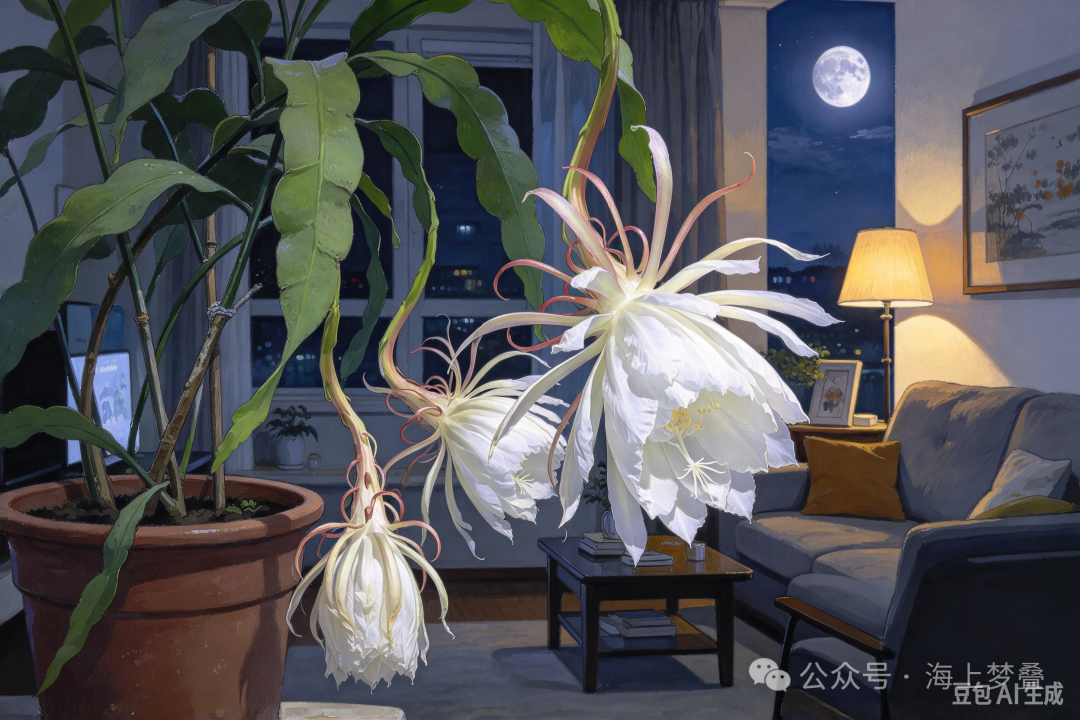 昙花开勒夜里向