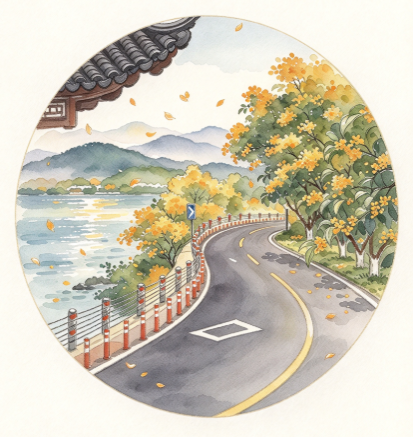 湖山寻桂，古院食光